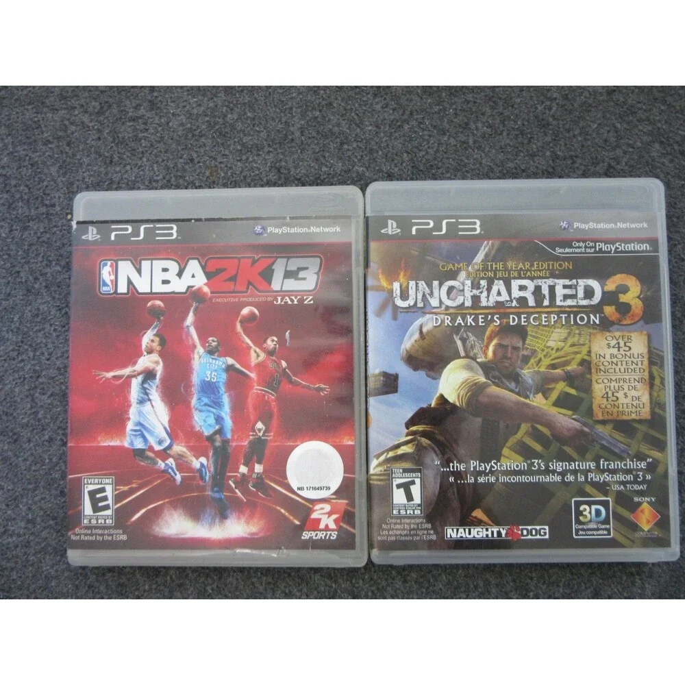 Lot of 10 Playstation 3 Games - Call of Duty Destiny Uncharted 3 NBA NHL NFL